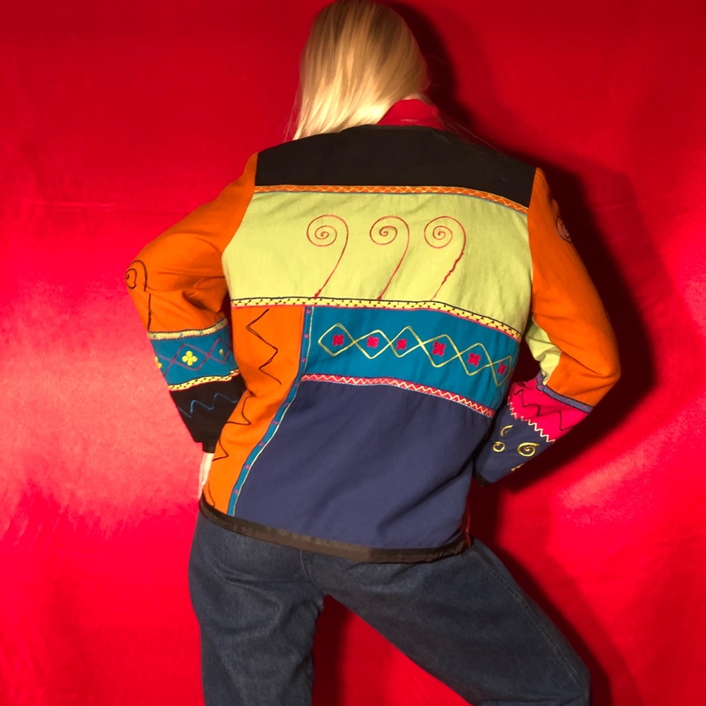 Colorblock jacket 🎾🌈🍬 - Picture 2 of 3